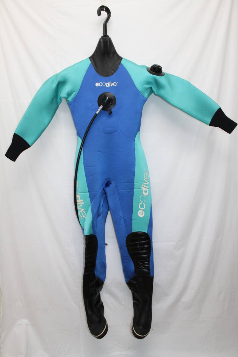 ダイビング ドライスーツ アポロ apollo 既製9B 身長160cm 体重50kg 足23cm フットバルブ付き拍卖