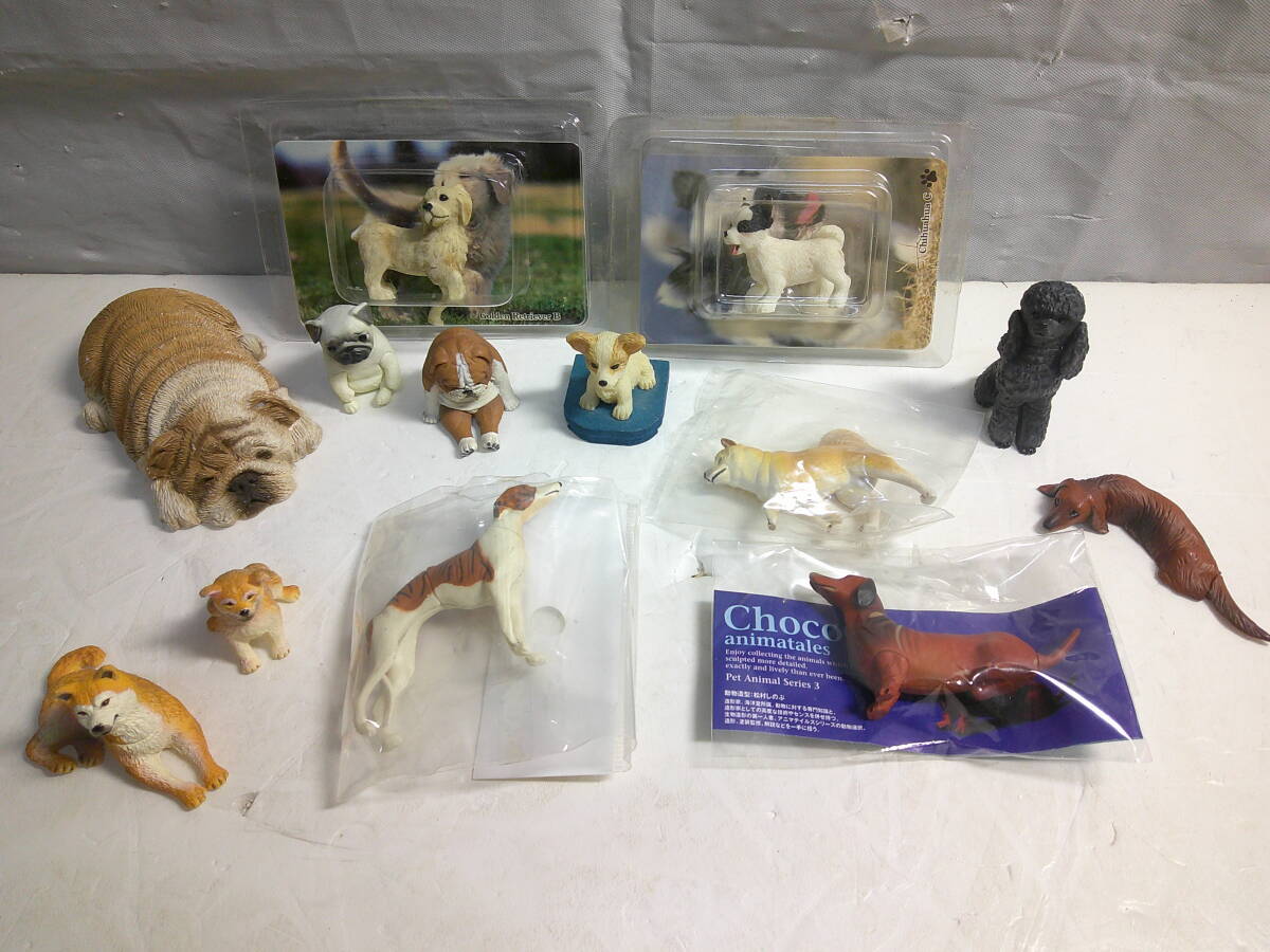 犬 置物 いろいろ まとめて セット チョコエッグ ペット動物コレクション 子犬物語 ブルドック ダックス 柴 プードル チワワ ウィペット拍卖