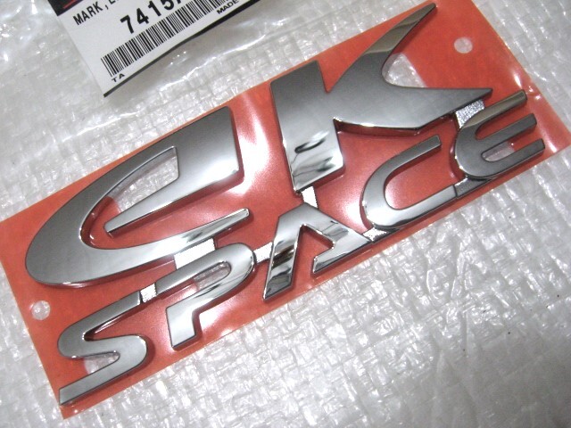 ★希少 ekスペース EKスペース ek SPACE B11A 7415A505 新品 三菱 ロゴ リア シルバーエンブレム 1点 旧車拍卖