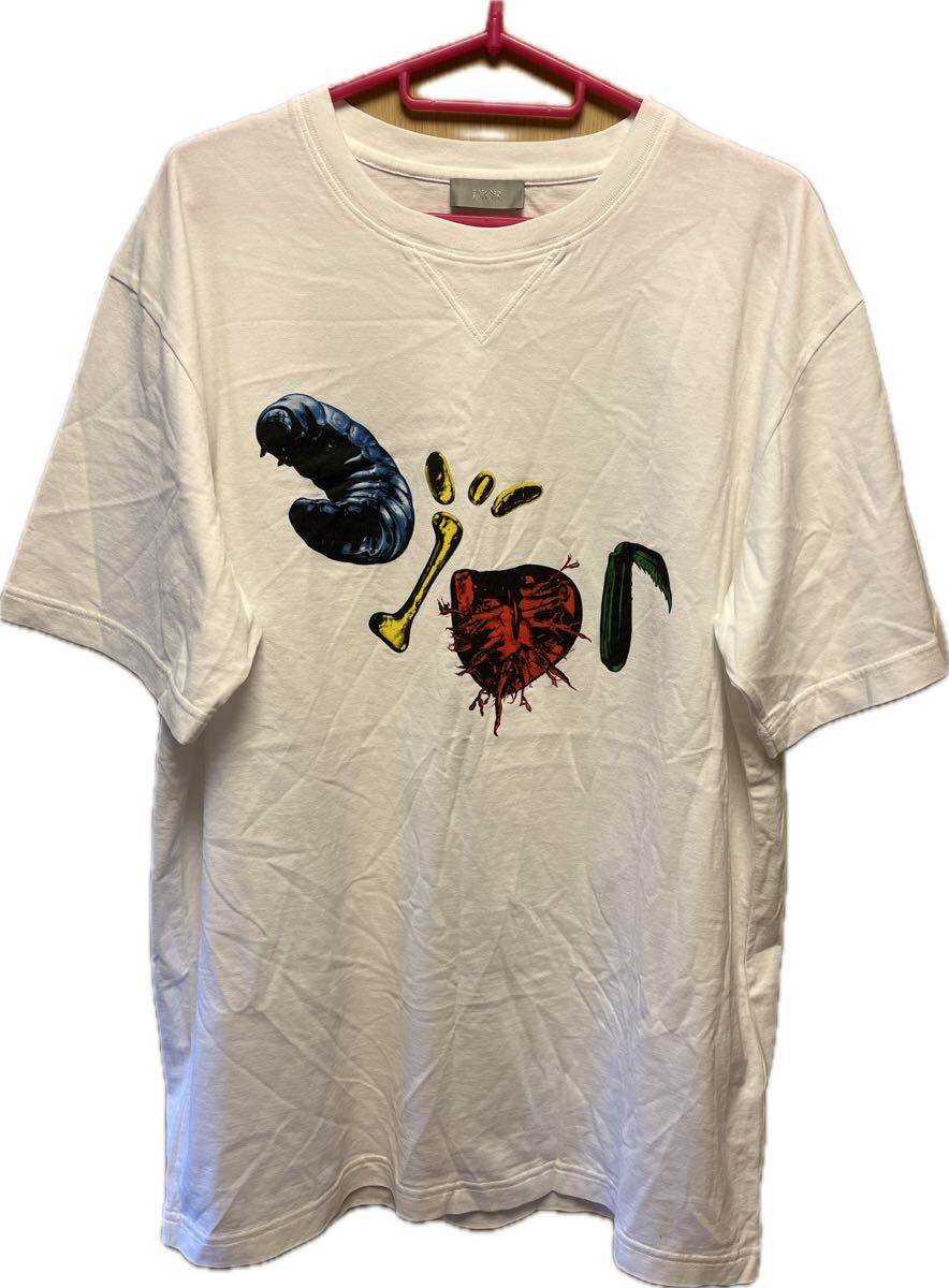 正規 22AW DIOR × Travis Scott Cactus Jack Oversized Tee ディオール KIM JONES トラヴィススコット ロゴ Tシャツ 白 M 213J685C0677拍卖