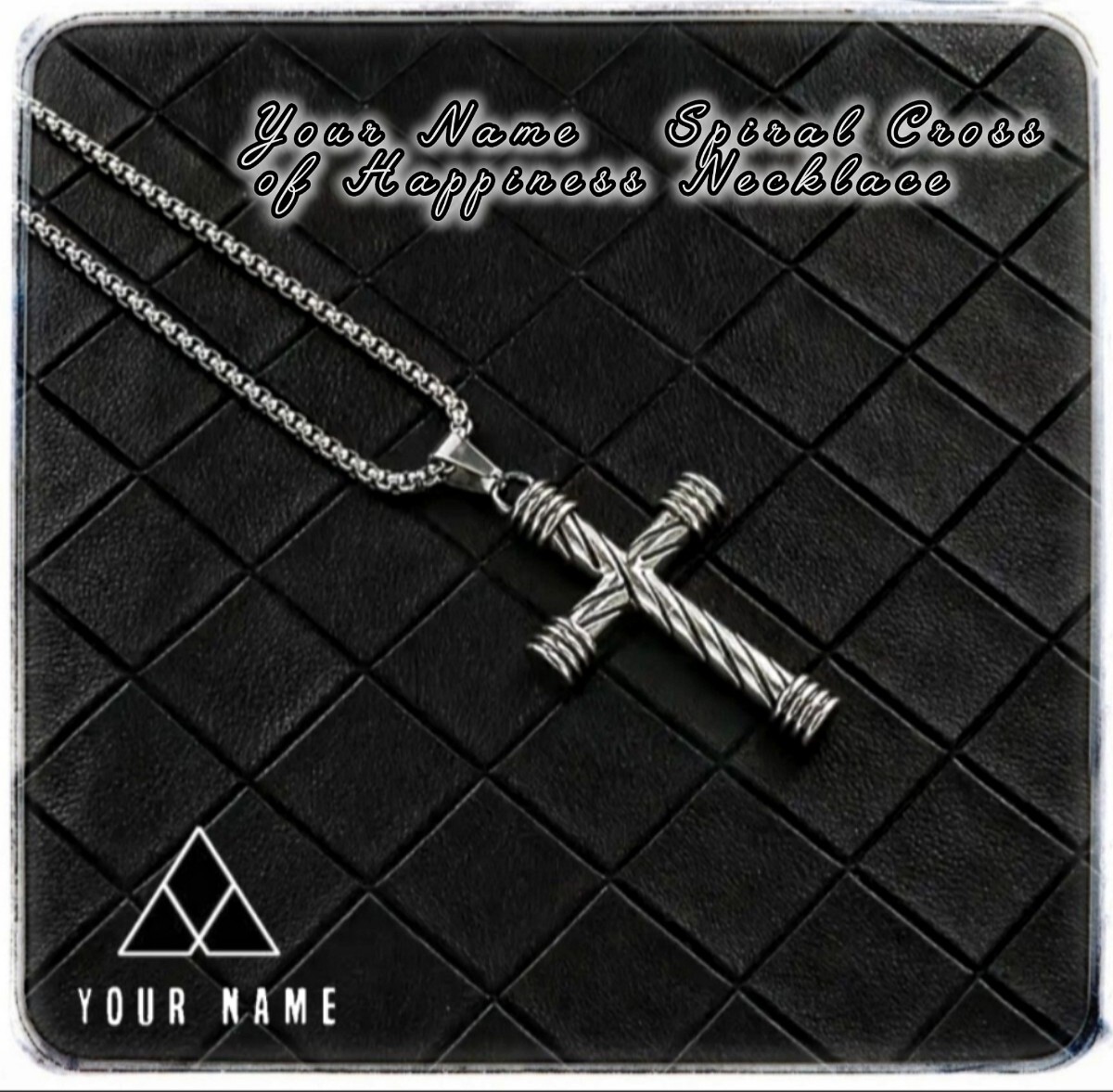 【新品 未使用】YOURNAME ユニセックス SPIRAL Cross Necklace ネックレス メンズ レディース拍卖