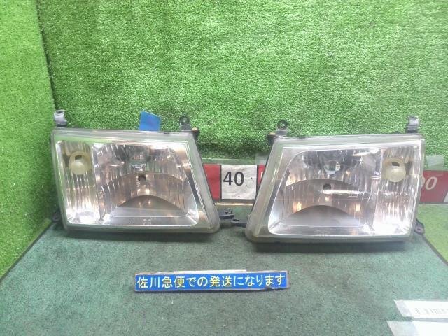 トヨタ 100ランクル VX LTD 前期 HDJ101K ヘッドランプ 左右セット ハロゲン コイト60-67 レンズ内汚れ有り リフレクター曇り 現状販売拍卖