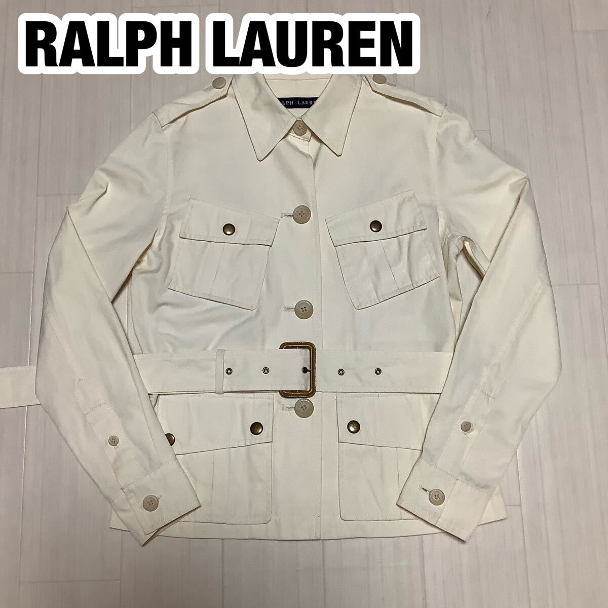 RALPH LAUREN ラルフローレン ジャケット カバーオール 7 アイボリー拍卖