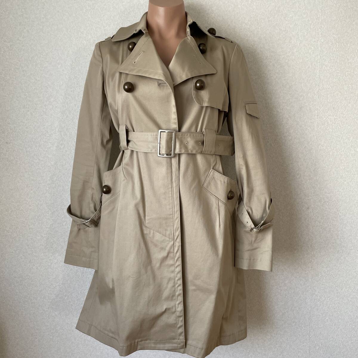 【美品】koyuki paris アーモンド・アイ トレンチコート 36 日本製拍卖