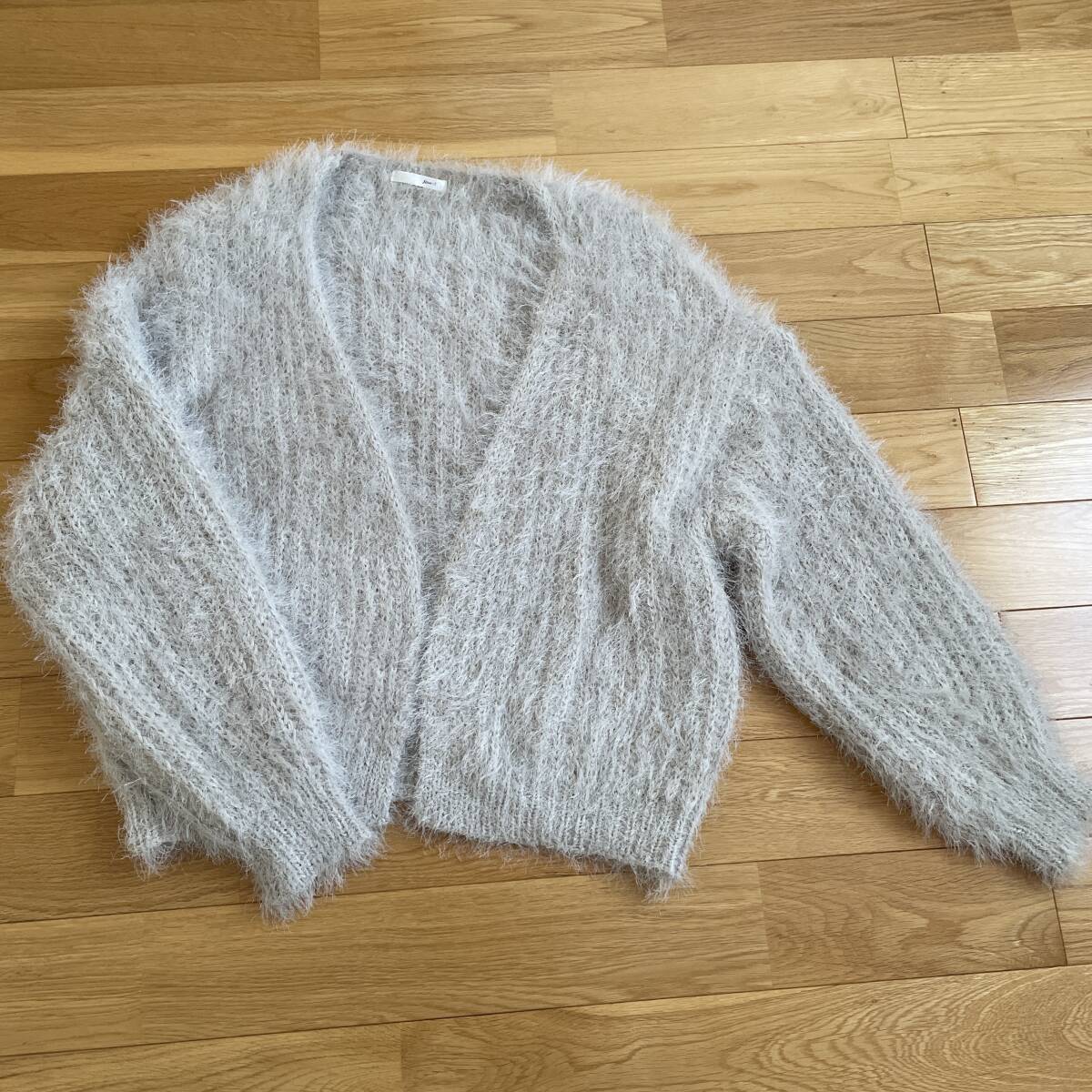 favori ファヴォリ シャギー ルーズニット カーディガン 38拍卖