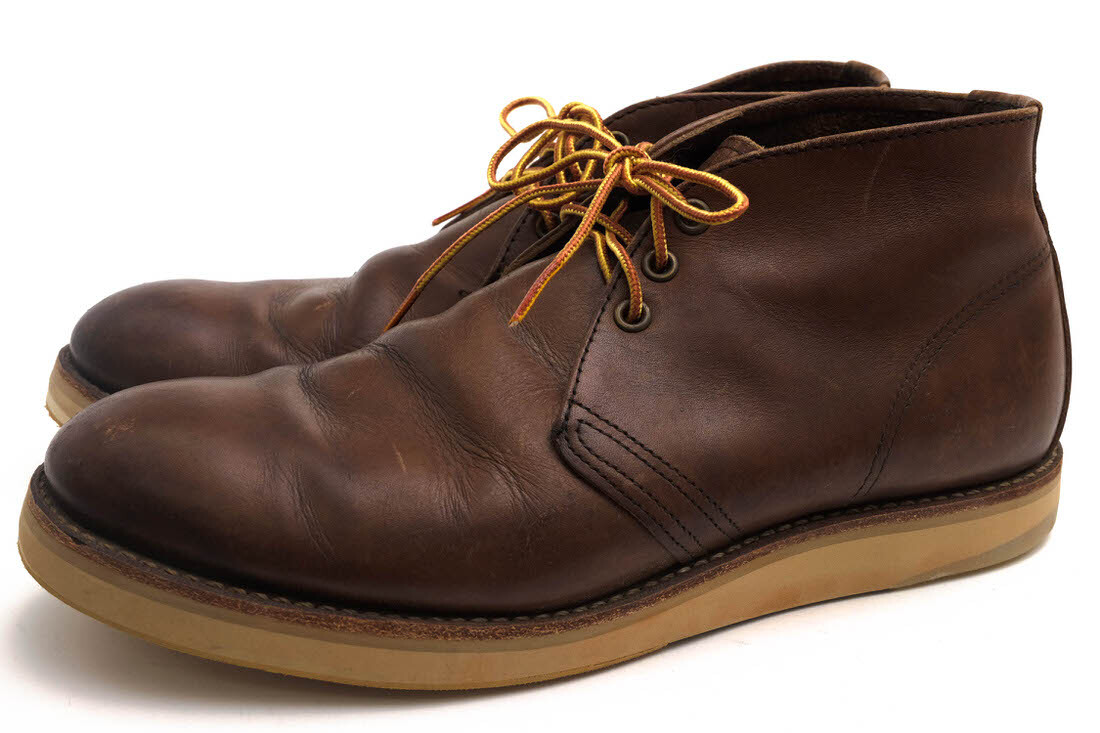 RED WING レッドウィング チャッカブーツ 8596 WORK CHUKKA ワークチャッカ DARK CHOCOLATE CACHE 牛革 グッドイヤーウェルト製法 Vibram拍卖