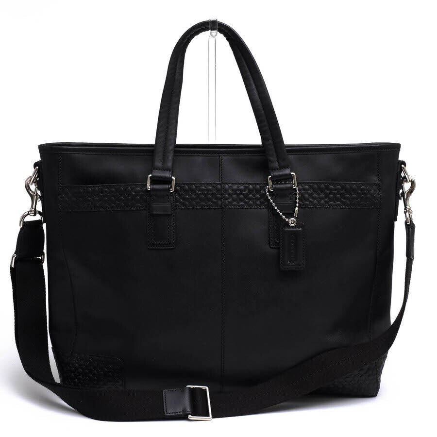 COACH コーチ ビジネスバッグ F70455 Graham Leather Zip Business Tote グラム レザー ジップ ビジネストート 牛革 ミニシグネチャー柄 2拍卖