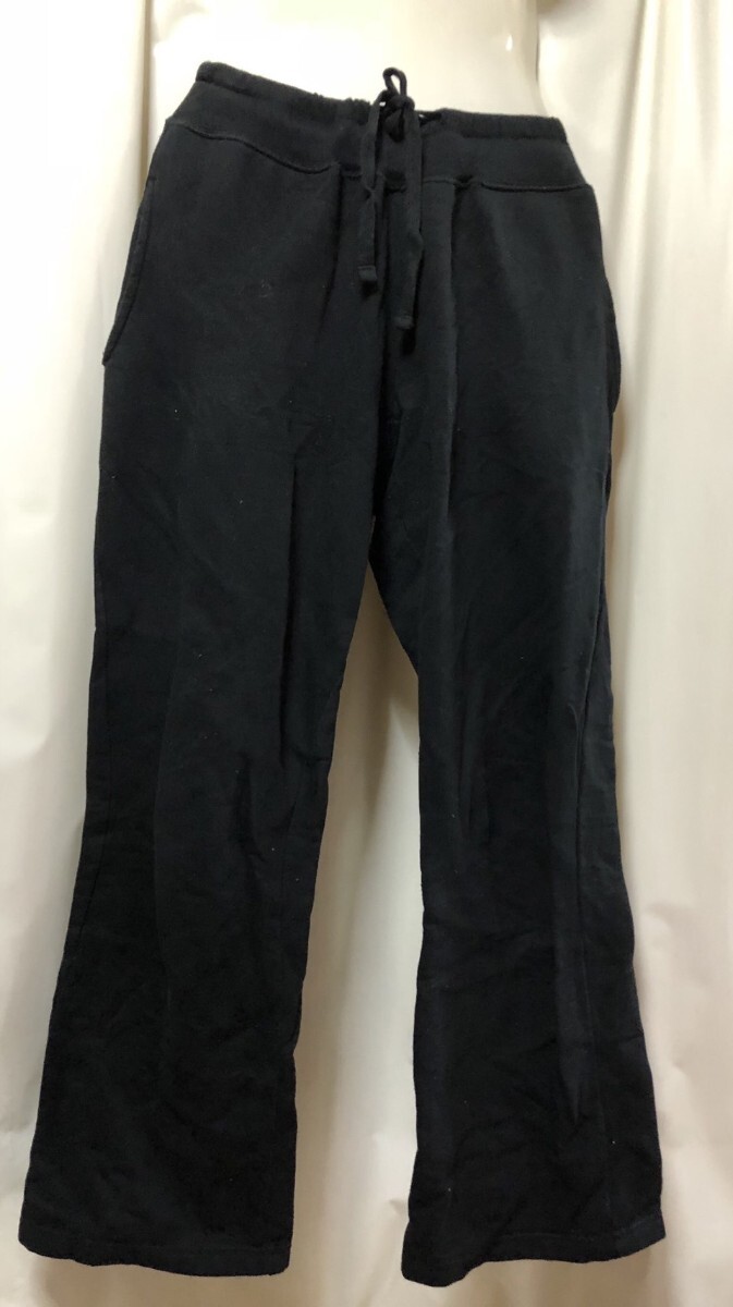 ルームパンツ Sサイズ 黒 ルームウェア 部屋着 綿60% 裏フリース素材 温かい パジャマにも 匿名配送 送料無料 近所のお出かけ コンビニOK拍卖