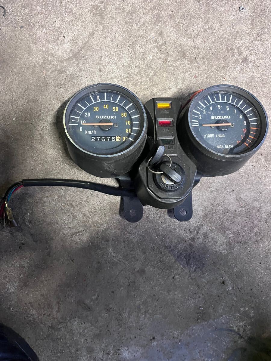 JPO-20 スズキ マメタン?RG50E?メーター 当時物 旧車鍵付き拍卖