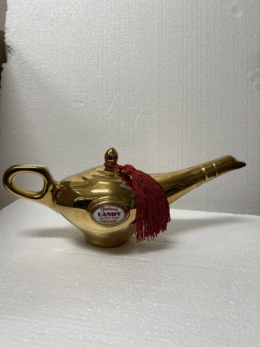 ランディ LANDY ランプ型 ゴールド 金 陶器 500ml 40% 801g コニャック XM10拍卖