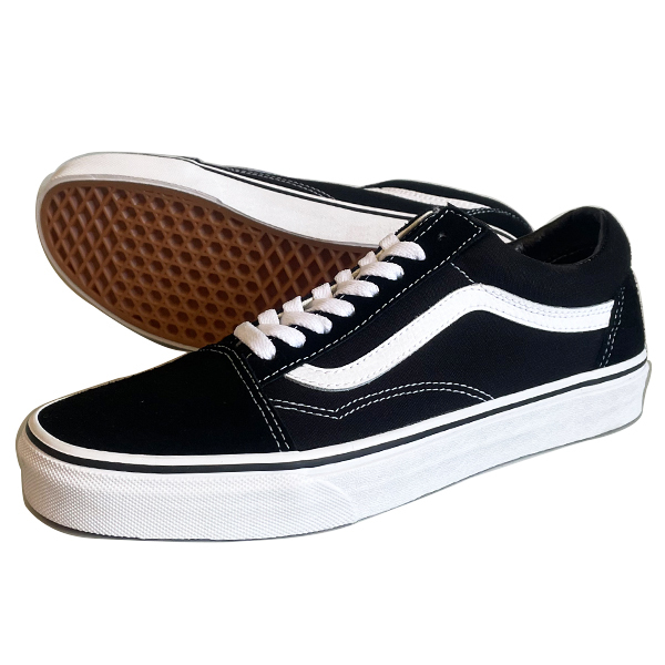 格安 VANS バンズ UA OLD SKOOLオールドスクールBLK/WHITEブラック 27.0cm 新品未使用拍卖