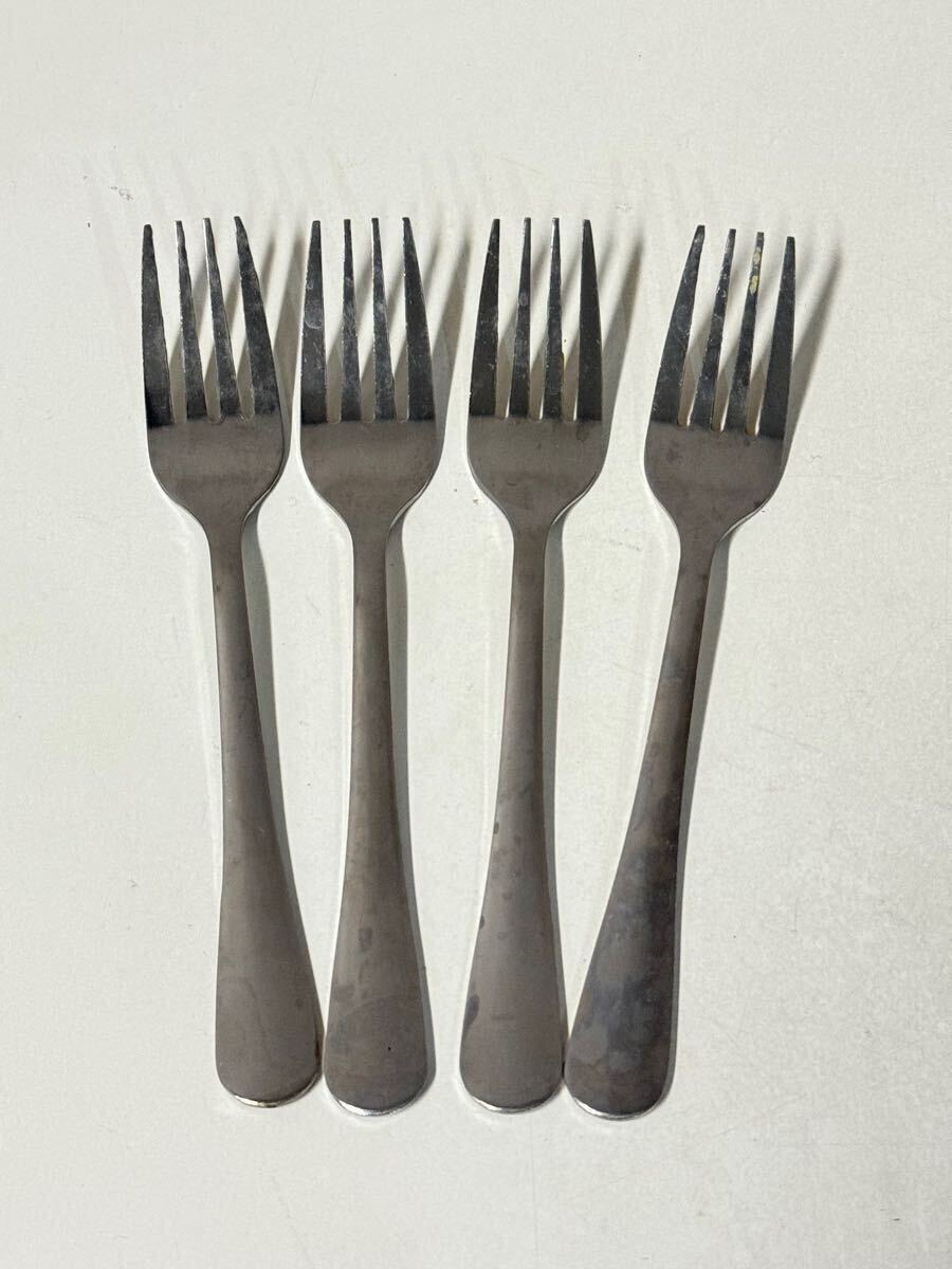 デザートフォーク サラダフォーク フルーツフォーク 約17.3cm 4本セット カトラリー 拍卖