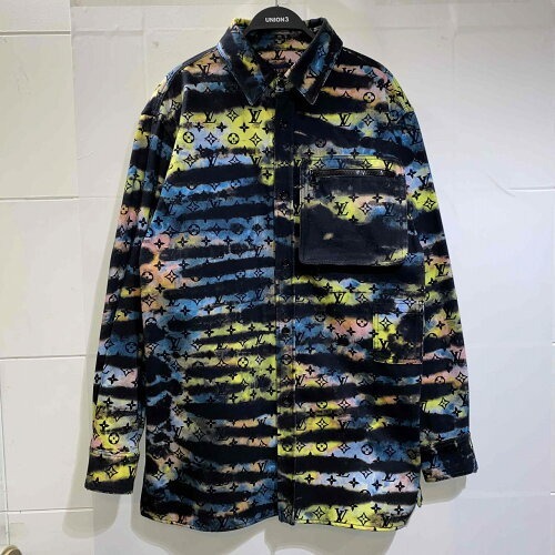 LOUIS VUITTON ルイヴィトン 21aw モノグラムタイダイデニム長袖シャツ XLサイズ RM2129H98HLA10W 拍卖
