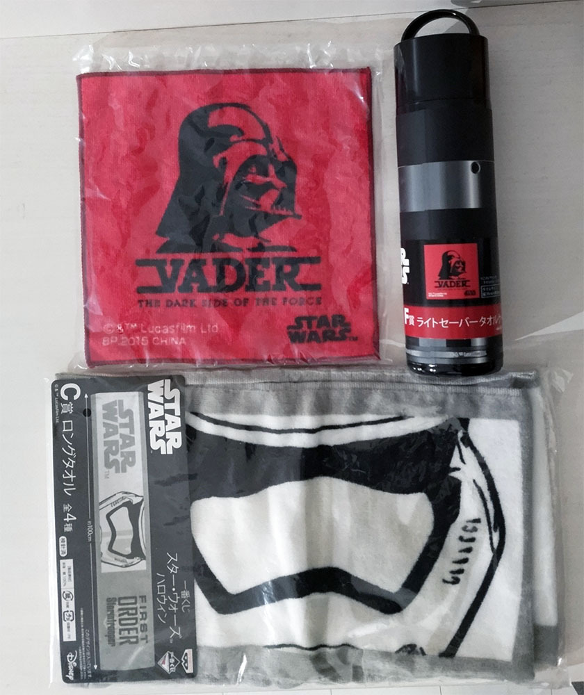 スター・ウォーズ 一番くじ ライトセーバータオルケース(タオル入)&ロングタオル(ファーストオーダー)拍卖