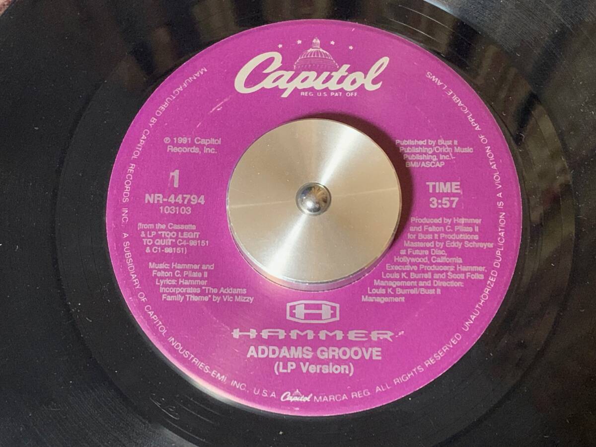 HAMMER ♪ADDAMS GROOVE 7インチ 45拍卖