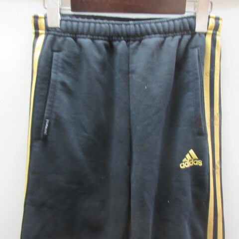 adidas ジャージパンツ BK/GD 160拍卖