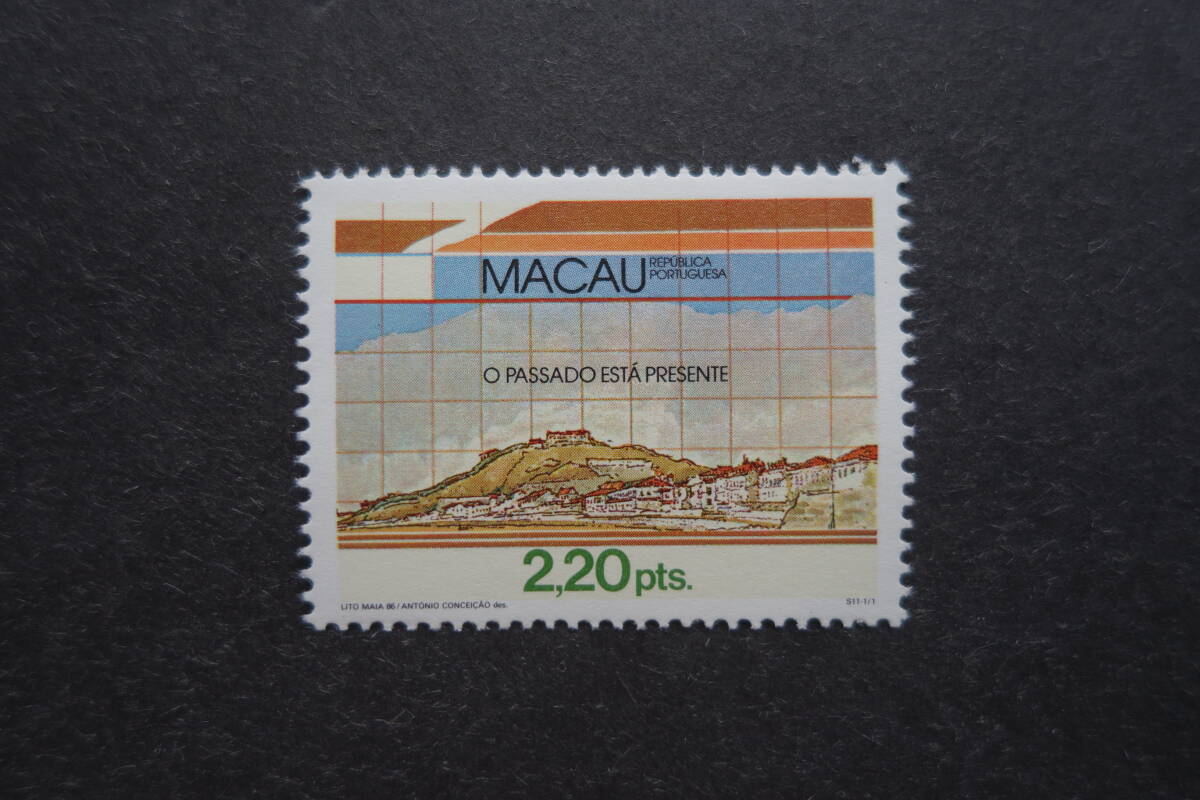 外国切手: マカオ切手 「マカオの街400年」 1種完 未使用拍卖