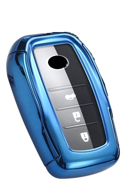 【ブルー】トヨタ TOYOTA キーケースカバー タイプA シエンタ ヤリス YARIS マークX イエローレーベルMARK X Yellow Label ミライ MIRAI拍卖