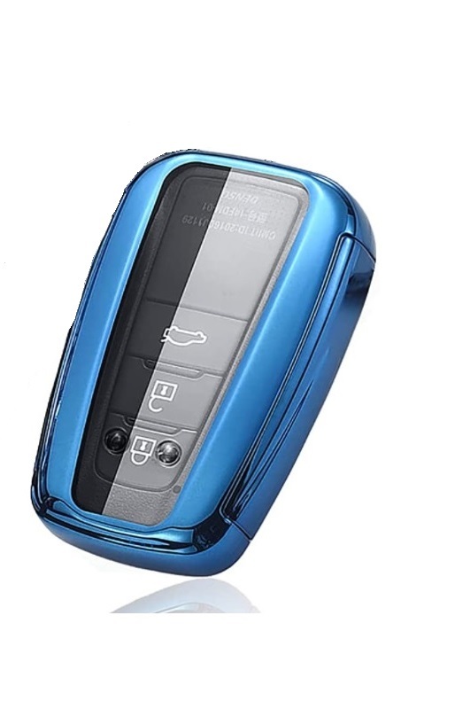 【ブルー】トヨタ TOYOTA キーケース タイプB C-HR プリウス 50系 カローラ RAV4 50系 カムリ70系 ランドクルーザー プラド 150 ミライ拍卖