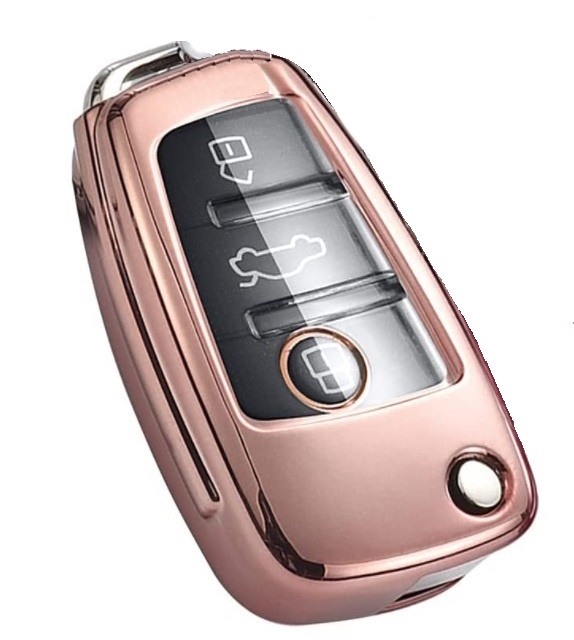 【ピンク】アウディ Audi キーケース 専用 タイプC TT A1 A3 Q2 Q3 R8 S3 S6 専用 高級 キーケース キーカバー TPU拍卖