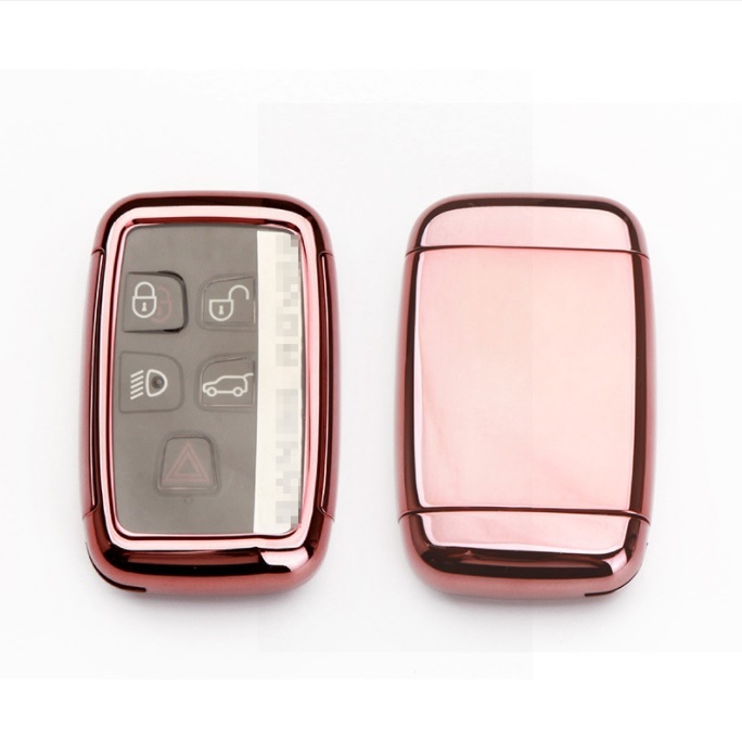 【ピンク】ランドローバー/ジャガー キーケース 専用 カバー ランドローバー/ジャガー スマート キーケース カバー スタイリッシュ TPU製拍卖