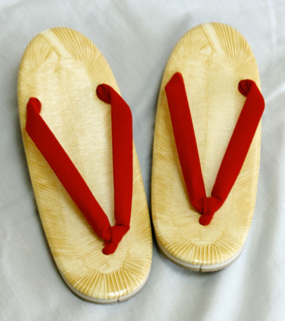 草履 赤サンド雪駄 小判型 フリーサイズ 軽装 雪駄 寺社御用達品・業務用・お祭り用品にも 日本製拍卖