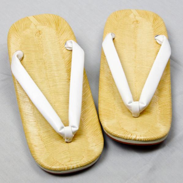 セッタ 白 Mサイズ 軽装アメ底 雪駄 阿波踊り 神輿 お祭り用品 浴衣寺社御用達品・業務用にも拍卖