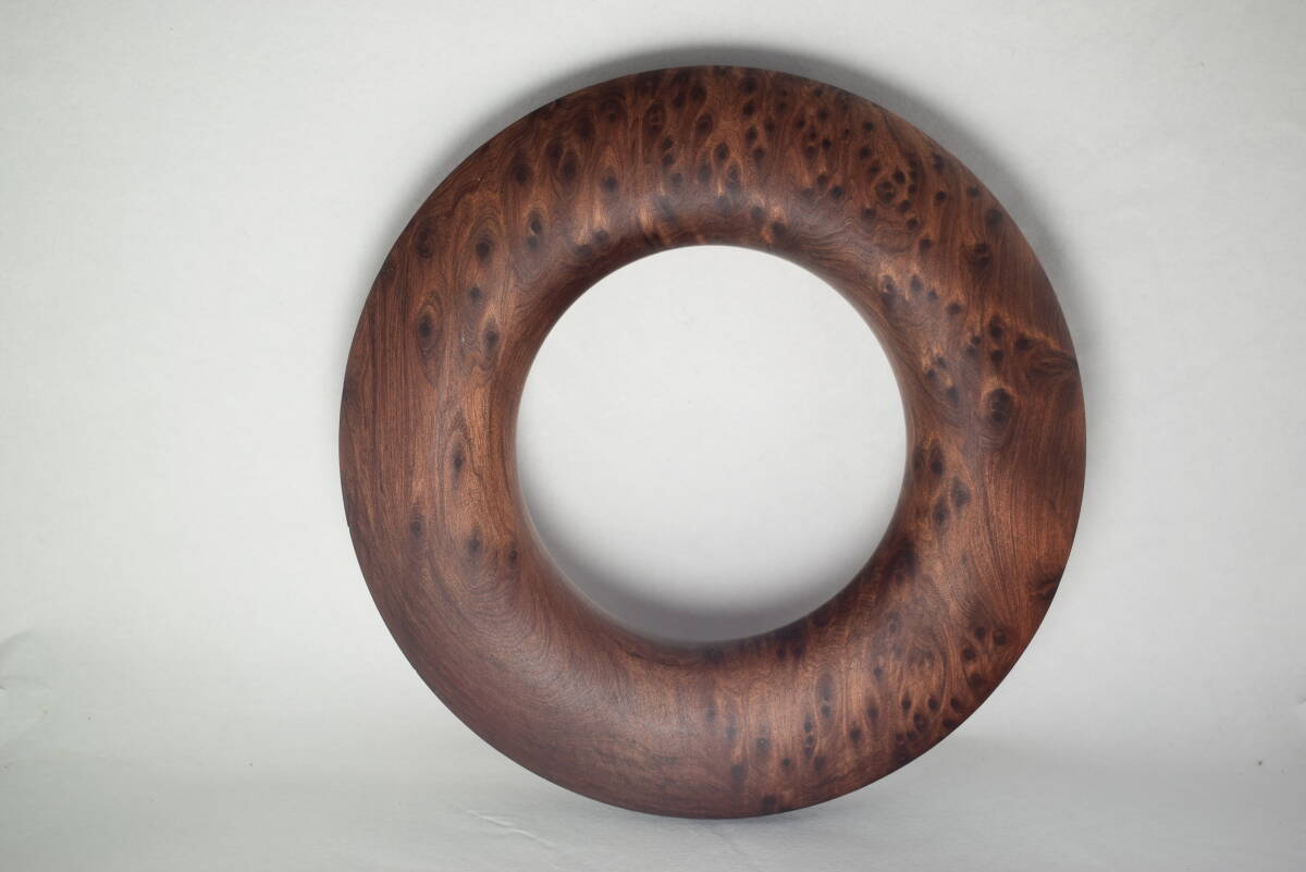 木の弦巻 セコイア瘤杢 亜麻仁油拍卖