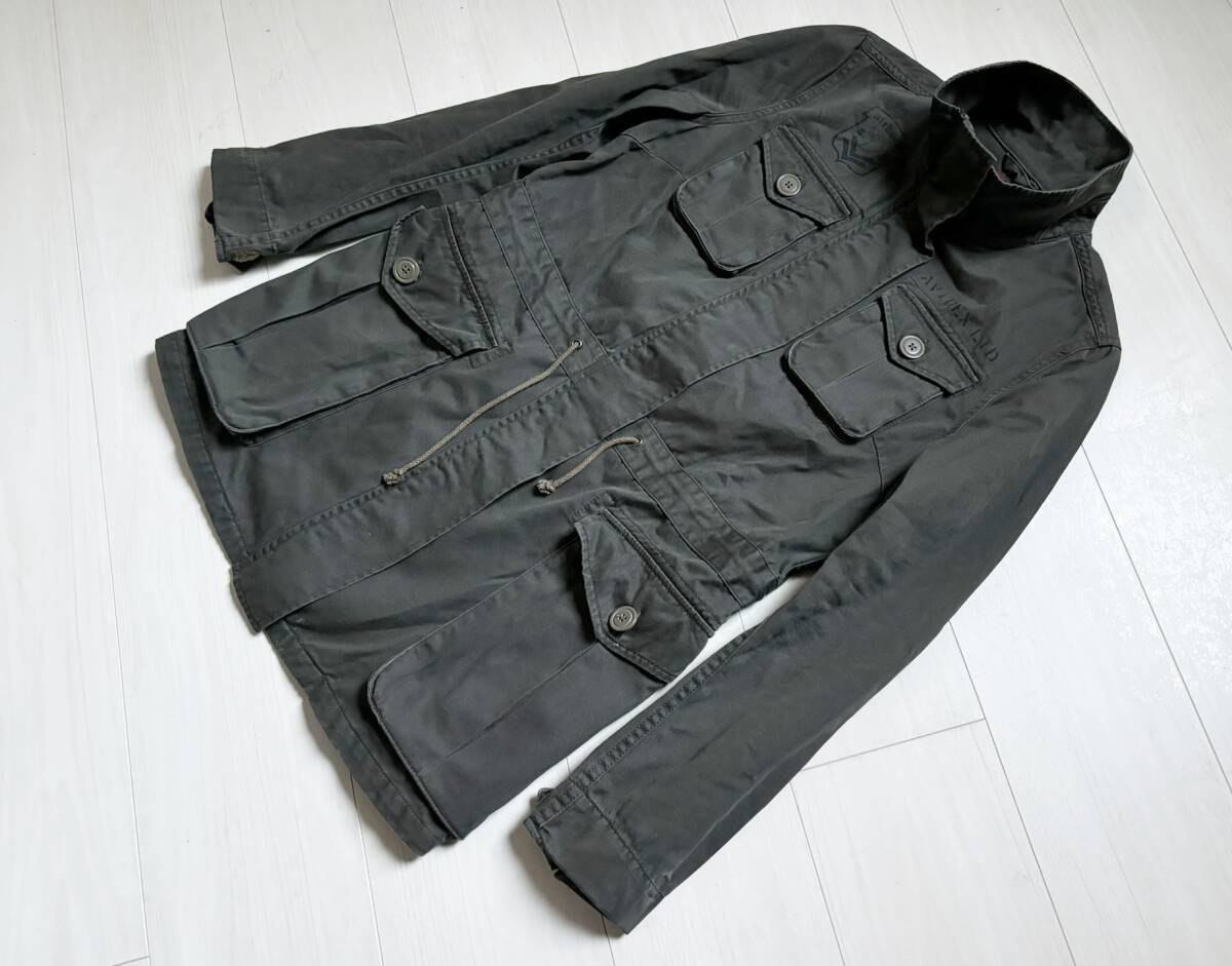 AVIREX アヴィレックス ジャケット m65 ミリタリー プリント イーグル 鷹 コットン 長袖 秋冬 フライト オリーブ S アウター △1158拍卖