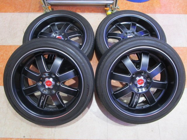 FABULOUS ファブレス パンデミック LM-8 ハイエース 19インチ 7.5J +35 6H139.7 中古 18年製 YOKOHAMA BluEarth RV-02 225/45R19 中古拍卖