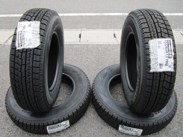 国産 21年製 新品 スタッドレス YOKOHAMA ヨコハマ ICEGUARD アイスガード IG60 155/80R13 パッソ スターレット ターセル ブーン ※愛知発拍卖