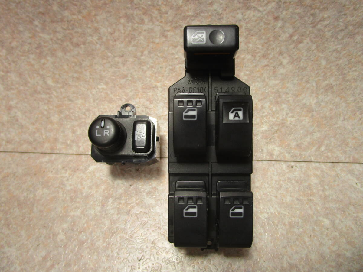 ムーヴ L175S パワーウィンドウスイッチ 運転席 84820-B2210 515385-000□ ドアミラースイッチ #1667拍卖