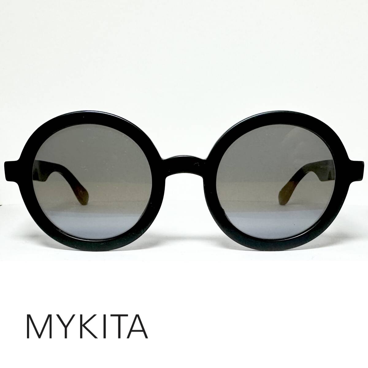 ドイツ製 MYKITA 円形サングラス 純正新品 STUDIO3.1 MBK MA/BL マイキータ|付属品完備 / 丸メガネ拍卖