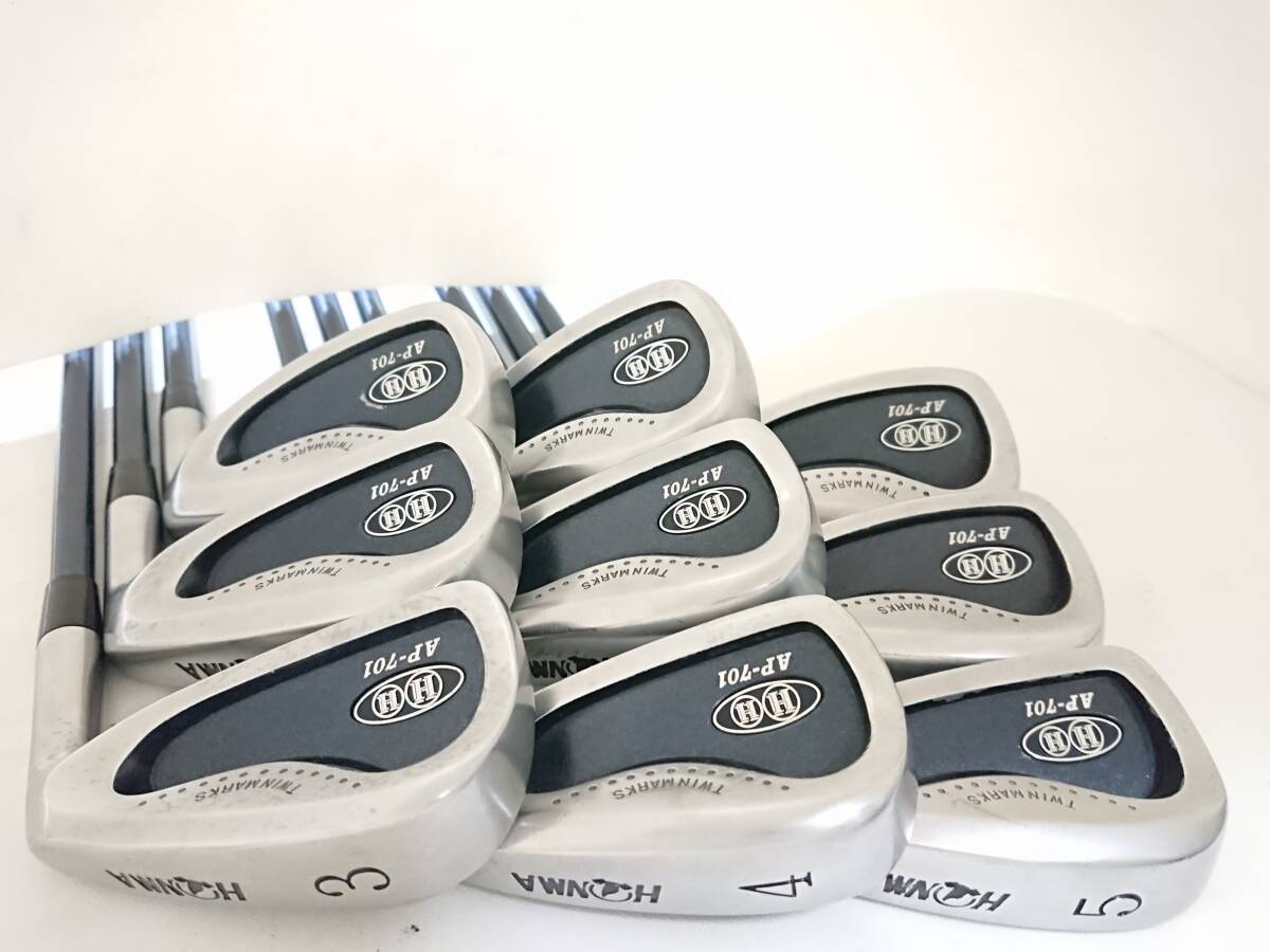 本間ゴルフ◆◆ 超高級 Twin Marks AP-701 カーボンR ◆◆豪華9本組!!! 拍卖