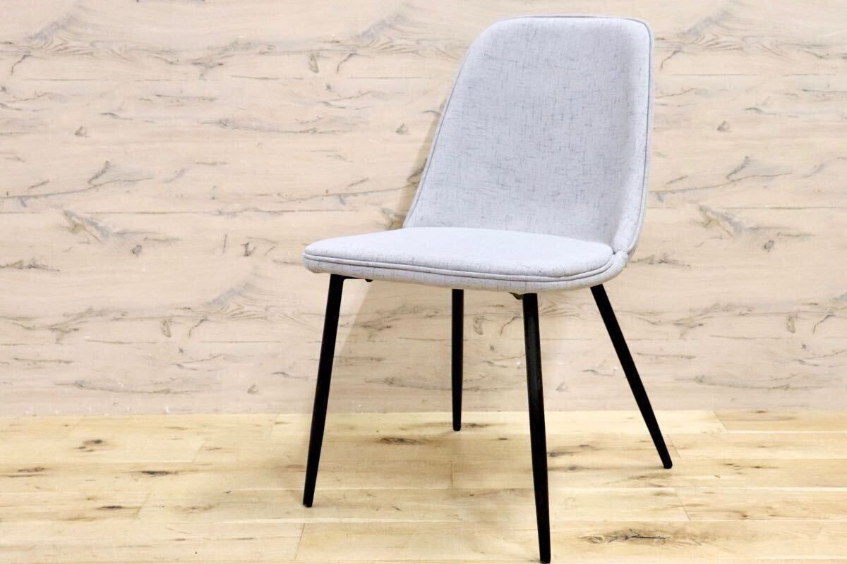 GMHN320B○ CHERRY FURNITURE / 桜屋工業 ダイニングチェア 椅子 スチールレッグ ファブリック モダン 展示未使用品拍卖