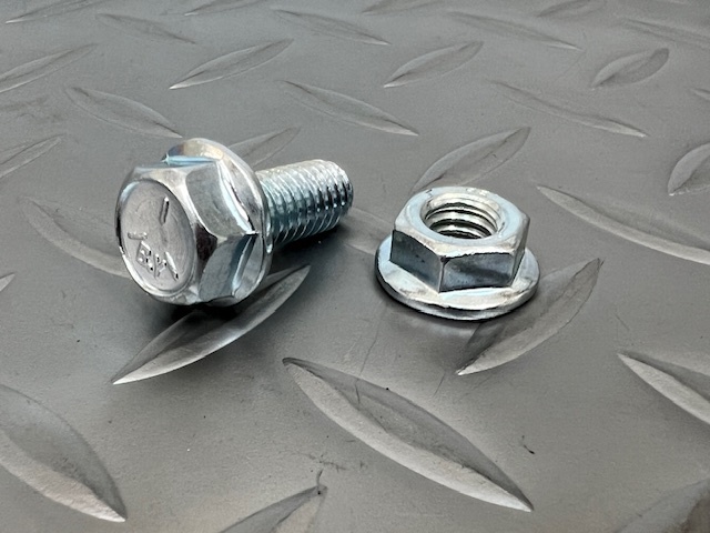 5/16-18 3/4(19mm)インチ フランジボルト*ナット2セット★リアショック固定などに インパラ /ベルエア/キャデラック/カプリス拍卖