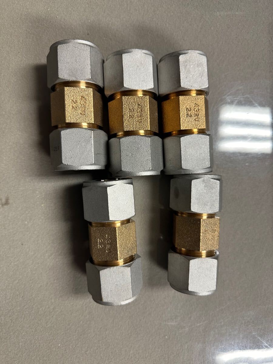 LOCK JOINT 冷媒用銅管継手 冷媒銅管用火無継手 ソケット 25.4 43ミリ2.2【未使用】5個拍卖