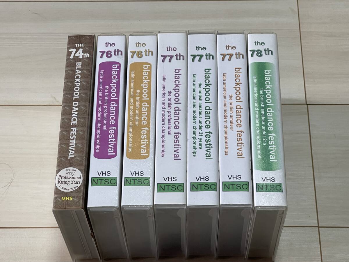 black pool dance festival ブラックプールダンスフェスティバル 7本 74th 76th 77th 78th 社交ダンス拍卖