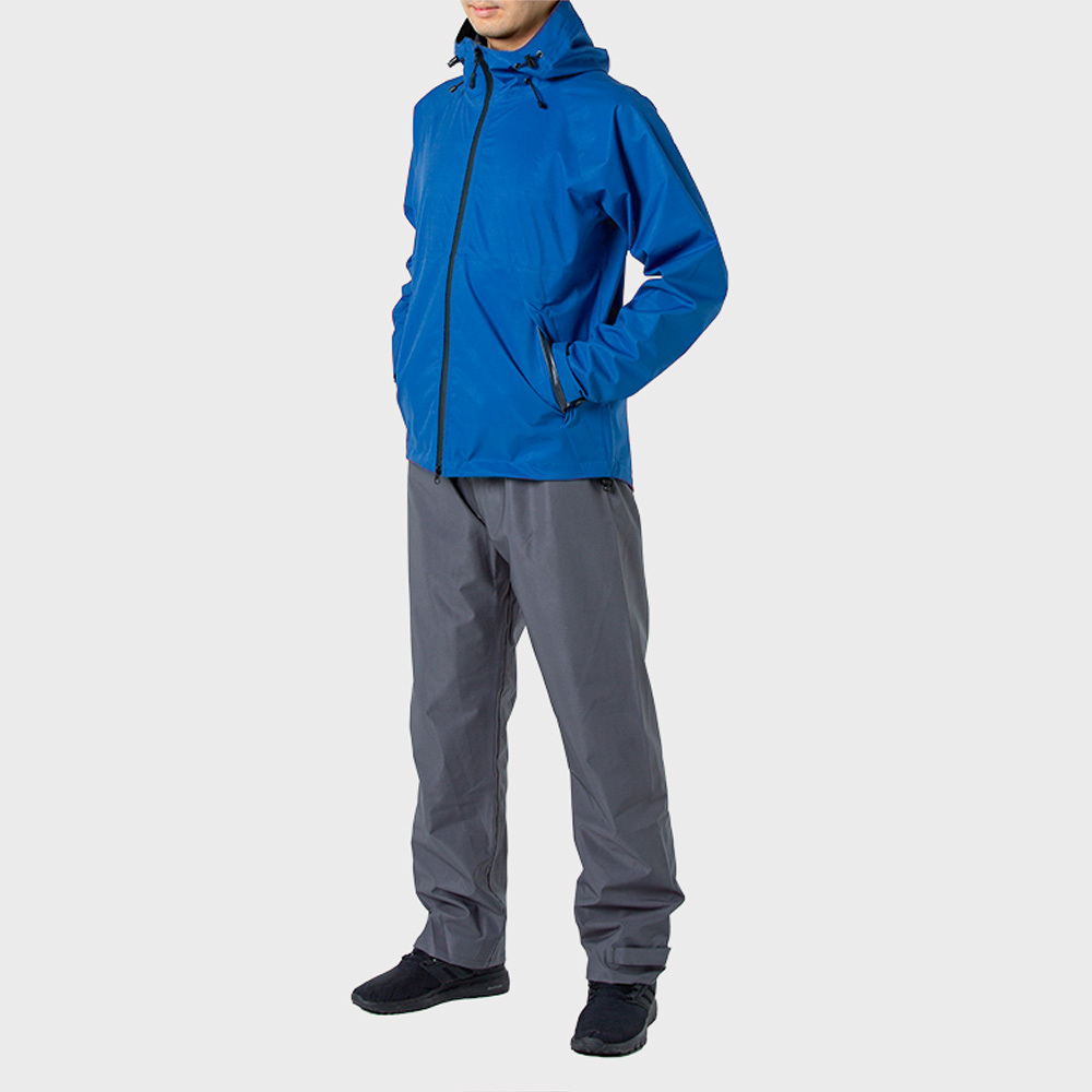 4WAY ストレッチ レインスーツ 送料無料 革命的ストレッチ!!上下セット (ブルー/3Lサイズ) 伸縮 レインギア バイク レインウェア バイク用拍卖