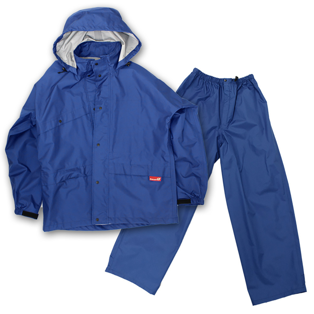 3~4日以内発送 レインウェア グランドスラムレイン(ネイビー/4Lサイズ)レインウェア 耐水 透湿 カッパ 雨具 ゴルフ BBQ 海釣り 釣り 登山拍卖