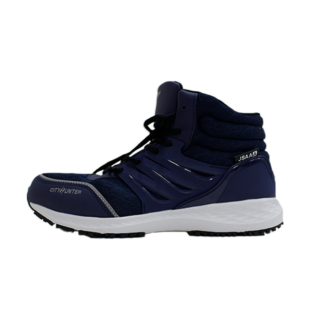 ライディングシューズ(ネイビー/25.5cm) メンズ シフトガード付き バイクシューズ JSAA 歩きやすい メッシュ 蒸れない拍卖