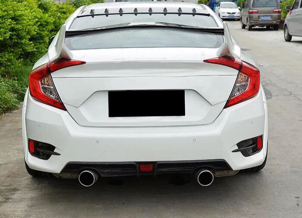 【即納品】Type-R Type ホンダ シビック 10代目 FC セダン エアロ トランクスポイラー リヤウイングスポイラー 未塗装品 素地 2017-2021拍卖