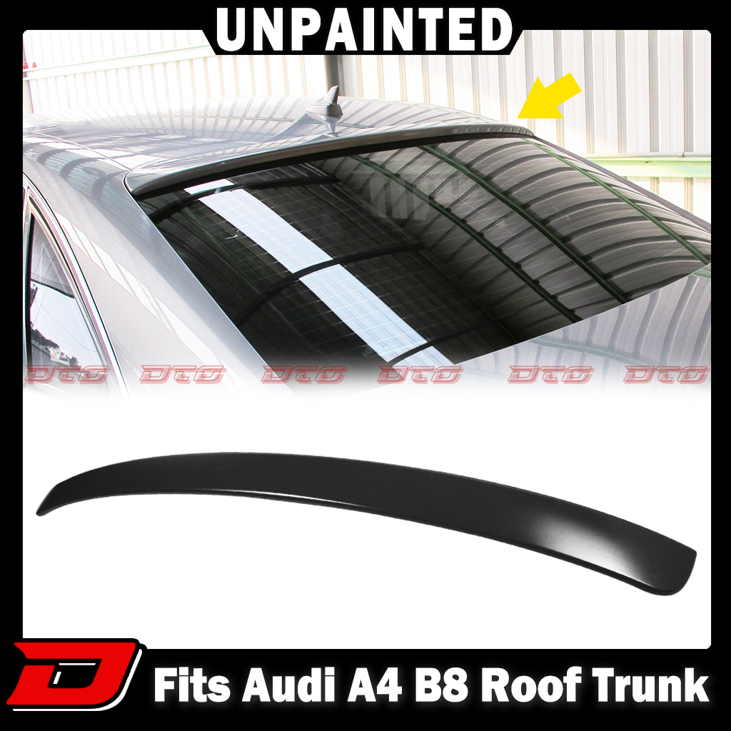 【即納品】D Type アウディ AUDI A4 B8 前期 ABS エアロ ルーフスポイラー リアガラス 未塗装品 素地 2009-2012拍卖