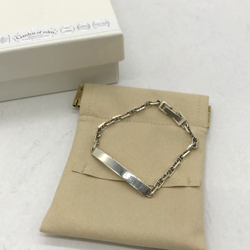 Garden of eden ブレスレット シルバー アクセサリー プレート モダンヴィンテージ カジュアル ガーデンオブエデン 服飾小物 B12291◆拍卖
