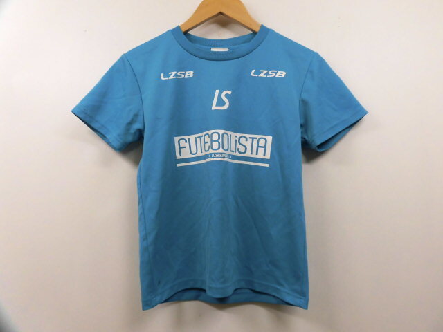 LUZeSOMBRA ルースイソンブラ 子供用 キッズ 子ども服 男の子 ロゴプリント 半袖Tシャツ ウェア トップス ライトブルー 青 水色 140サイズ拍卖