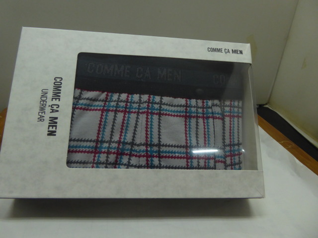 格安に COMME CA MEN コムサメン L ボクサーパンツ 綿95 前アキ箱入り拍卖