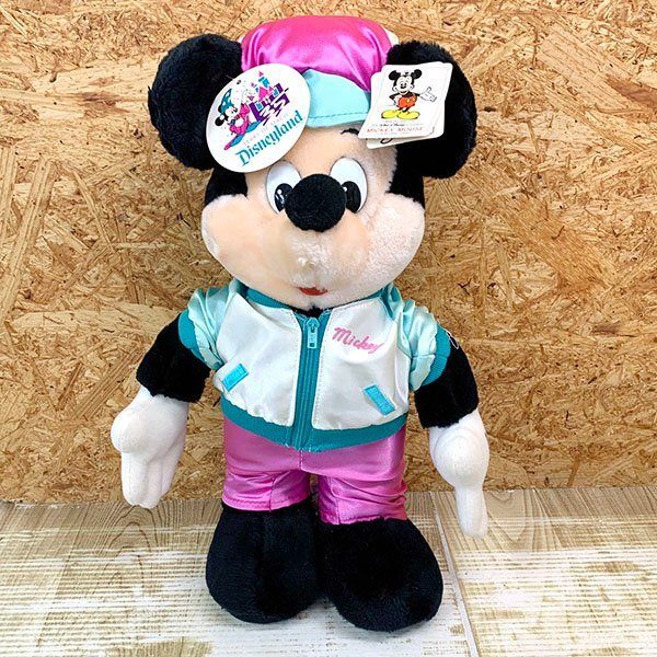 送料無料◆Disney ディズニー Wait Disney World ミッキーマウス ぬいぐるみ 35 YEARS OF MAGIC 全長36㎝ タグ付き 中古品拍卖