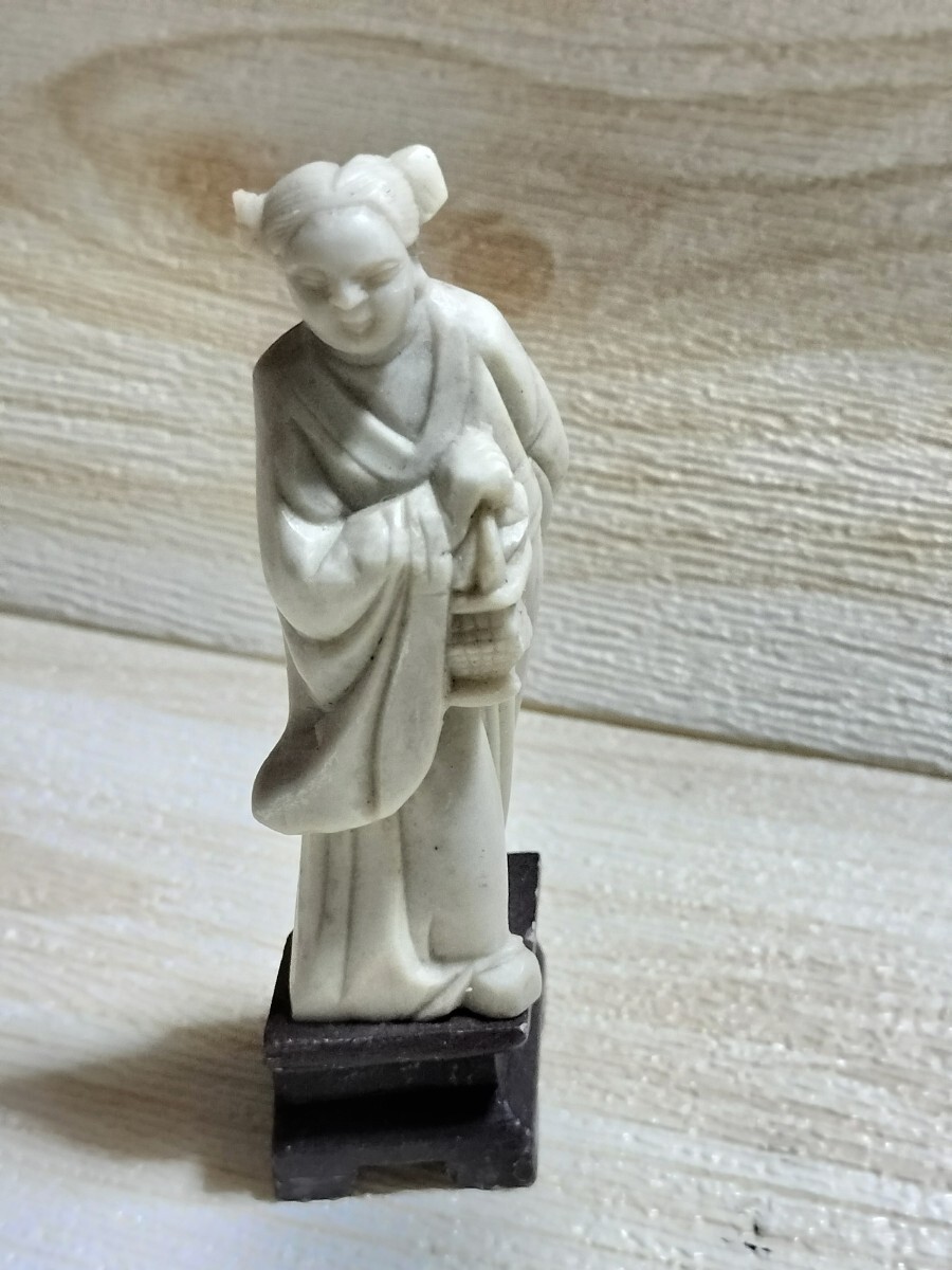 レア!置物! オブジェ! 人物彫刻 !レトロ!中国?!残念!p4拍卖