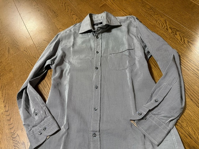 バーバリーブラックレーベル シャツ ワイドカラー 39 b767拍卖