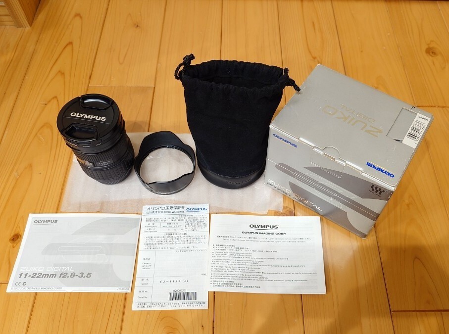 オリンパス OLYMPUS 広角ズームレンズ ZUIKO DIGITAL 11-22mm F2.8-3.5 広角ズーム レンズカバー付き拍卖